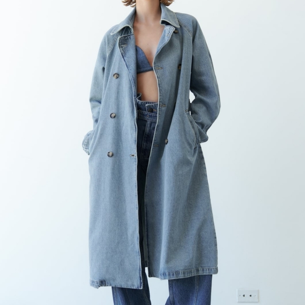 Zara Demin trench